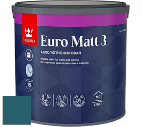 Краска Tikkurila Euro Matt 3 краска для стен и потолков цвет N366 