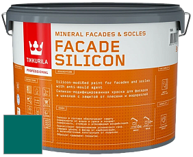Краска Tikkurila Facade Silicon краска фасадная цвет NCS S 4550-B50G 