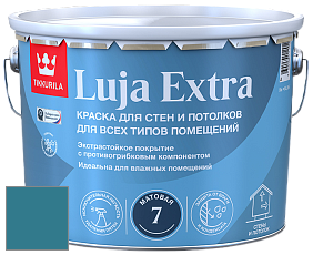 Краска Tikkurila Luja Extra 7 матовая краска для влажных помещений цвет NCS S 4040-B10G 