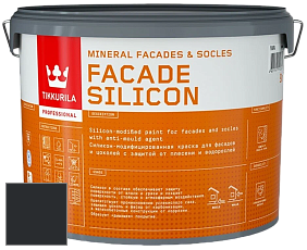 Краска Tikkurila Facade Silicon краска фасадная цвет RAL 9011 