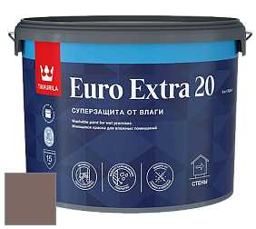 Краска Tikkurila Euro Extra 20 краска для стен и потолков цвет NCS S 6010-Y70R 