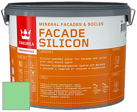 Краска Tikkurila Facade Silicon краска фасадная цвет NCS S 0550-G10Y 