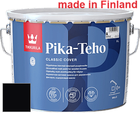 Краска Tikkurila Pika-Teho краска для деревянных фасадов цвет RAL 9005 