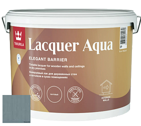 Краска Tikkurila Lacquer Aqua (матовый) лак интерьерный цвет 3455 Море