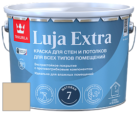 Краска Tikkurila Luja Extra 7 матовая краска для влажных помещений цвет Y396 Травертин