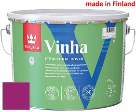 Краска Tikkurila Vinha кроющий антисептик для деревянных фасадов цвет RAL 4006 