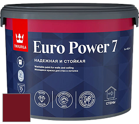 Краска Tikkurila Euro Power 7 краска для стен и потолков цвет RAL 3032 