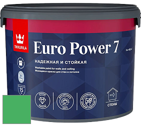 Краска Tikkurila Euro Power 7 краска для стен и потолков цвет NCS S 1070-G10Y 