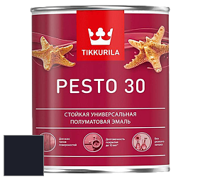Краска Tikkurila Euro Pesto 30 эмаль цвет RAL 5004 