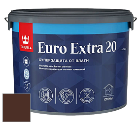 Краска Tikkurila Euro Extra 20 краска для стен и потолков цвет RAL 8016 