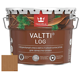 Краска Tikkurila Valtti Log грунтовочный антисептик по дереву цвет 5070 Ruoko