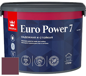 Краска Tikkurila Euro Power 7 краска для стен и потолков цвет NCS S 5040-R20B 