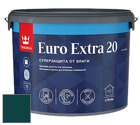Краска Tikkurila Euro Extra 20 краска для стен и потолков цвет RAL 6004 
