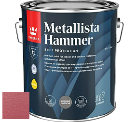 Краска Tikkurila Metallista Hammer молотковая краска по металлу цвет TVT MH002 