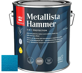 Краска Tikkurila Metallista Hammer молотковая краска по металлу цвет TVT MH070 