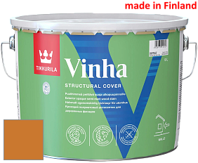 Краска Tikkurila Vinha кроющий антисептик для деревянных фасадов цвет S309 Экватор