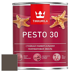 Краска Tikkurila Euro Pesto 30 эмаль цвет N486 Дымчатый хрусталь