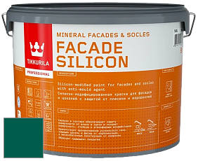 Краска Tikkurila Facade Silicon краска фасадная цвет RAL 6036 