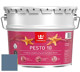Краска Tikkurila Euro Pesto 10 эмаль цвет S431 Дельфт