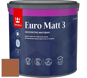 Краска Tikkurila Euro Matt 3 краска для стен и потолков цвет N406 