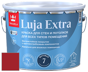 Краска Tikkurila Luja Extra 7 матовая краска для влажных помещений цвет RAL 3002 