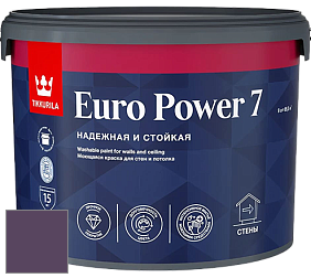 Краска Tikkurila Euro Power 7 краска для стен и потолков цвет NCS S 6030-R50B 