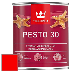 Краска Tikkurila Euro Pesto 30 эмаль цвет RAL 3024 