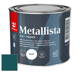 Краска Tikkurila Metallista краска по металлу цвет M367 Аквамарин