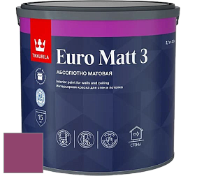 Краска Tikkurila Euro Matt 3 краска для стен и потолков цвет NCS S 3055-R30B 