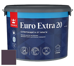Краска Tikkurila Euro Extra 20 краска для стен и потолков цвет NCS S 7020-R40B 