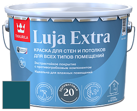 Краска Tikkurila Luja 20 Extra полуматовая краска для влажных помещений цвет M366 Павлин
