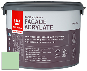 Краска Tikkurila Facade Acrylate краска внутренних и наружных работ цвет RAL 6019 
