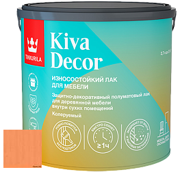 Краска Tikkurila Kiva Decor Лак для мебели цвет 3458 Мандарин
