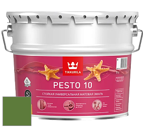 Краска Tikkurila Euro Pesto 10 эмаль цвет NCS S 3560-G30Y 