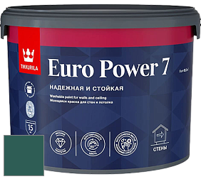 Краска Tikkurila Euro Power 7 краска для стен и потолков цвет NCS S 6030-B70G 