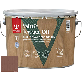 Краска Tikkurila Valtti Terrace Oil масло для наружных работ по дереву цвет 5073 Petäjä