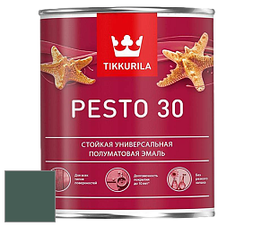 Краска Tikkurila Euro Pesto 30 эмаль цвет M442 Фьорд