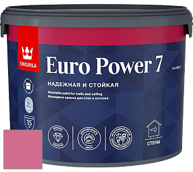 Краска Tikkurila Euro Power 7 краска для стен и потолков цвет NCS S 1060-R20B 