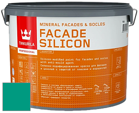 Краска Tikkurila Facade Silicon краска фасадная цвет NCS S 2555-B80G 