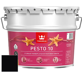 Краска Tikkurila Euro Pesto 10 эмаль цвет RAL 9005 