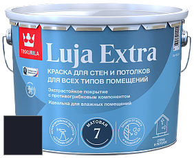 Краска Tikkurila Luja Extra 7 матовая краска для влажных помещений цвет RAL 5004 