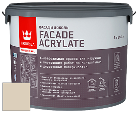 Краска Tikkurila Facade Acrylate краска фасадная цвет Q608 Ranta