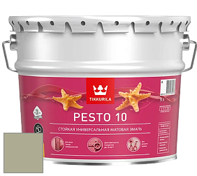 Краска Tikkurila Euro Pesto 10 эмаль цвет V449 Жадеит