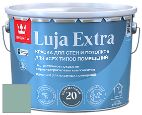 Краска Tikkurila Luja 20 Extra полуматовая краска для влажных помещений цвет J442 Ментол