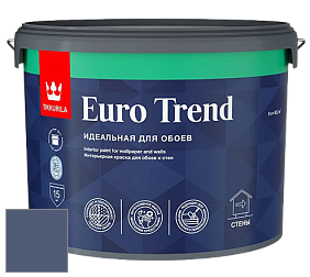 Краска Tikkurila Euro Trend краска для стен и потолков цвет N348 Ноктюрн
