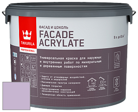 Краска Tikkurila Facade Acrylate краска внутренних и наружных работ цвет X342 Гиацинт