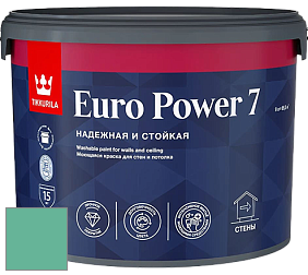 Краска Tikkurila Euro Power 7 краска для стен и потолков цвет NCS S 2040-B90G 