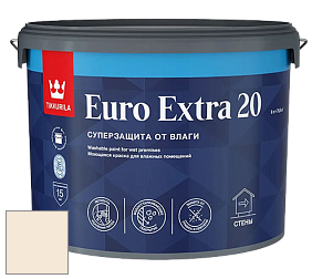 Краска Tikkurila Euro Extra 20 краска для стен и потолков цвет F398 Тесто