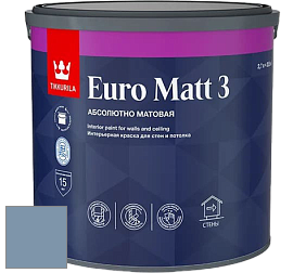 Краска Tikkurila Euro Matt 3 краска для стен и потолков цвет V431 Дрема