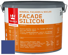 Краска Tikkurila Facade Silicon краска фасадная цвет NCS S 4055-R70B 